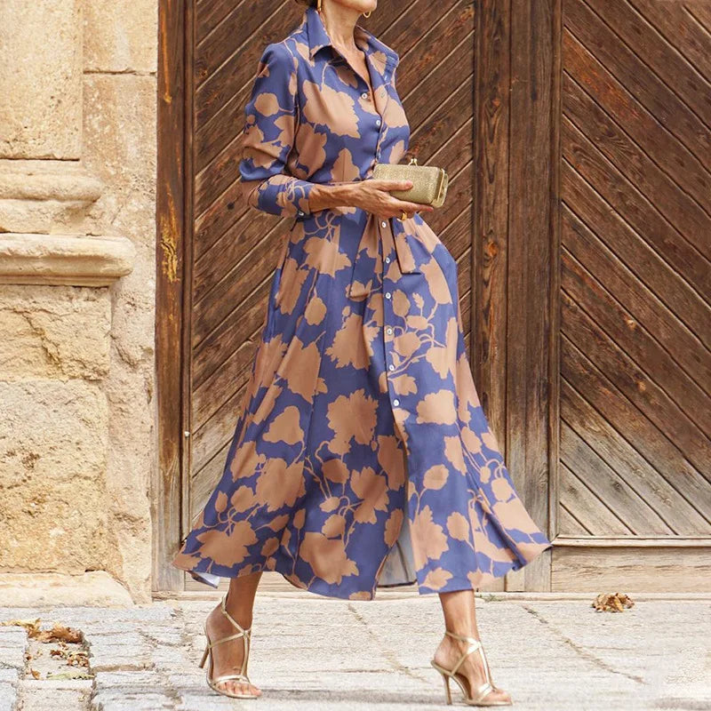 Lessa - Elegante Vestito Midi con Scollo a V