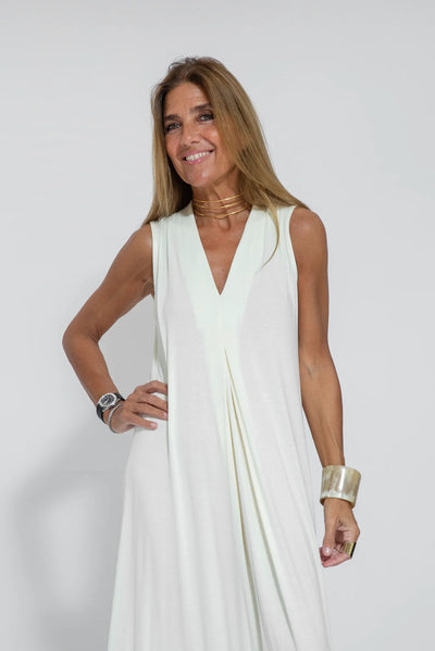 Valeria - Abito Lungo Elegante con Scollo a V