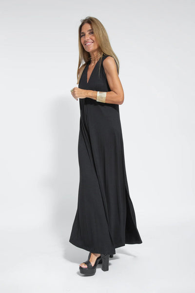 Valeria - Abito Lungo Elegante con Scollo a V