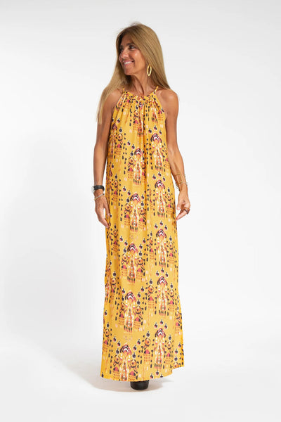 Aurora Dress – Long Summer Dress in Minimalist Style with Thin Straps