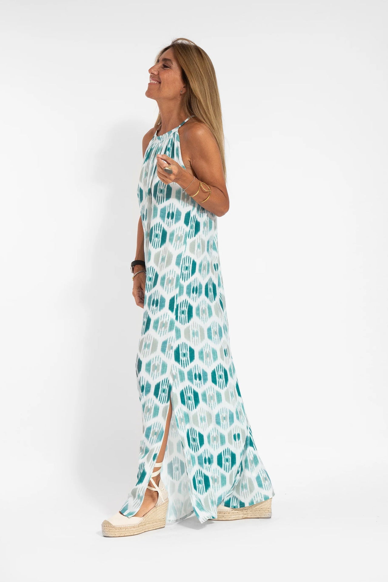 Aurora Dress – Long Summer Dress in Minimalist Style with Thin Straps