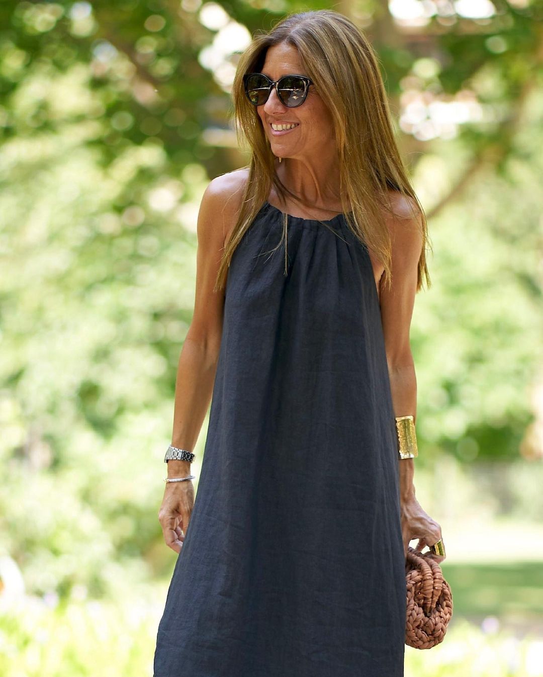 Aurora Dress – Long Summer Dress in Minimalist Style with Thin Straps