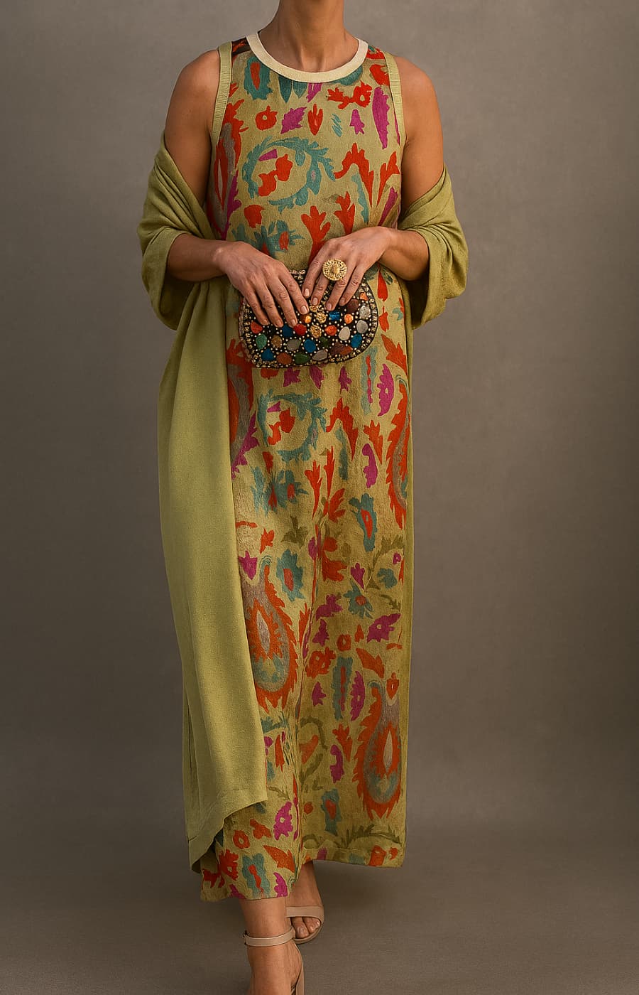 Abito Lungo Elegante da Donna – Vestito Chic per Cerimonie ed Eventi