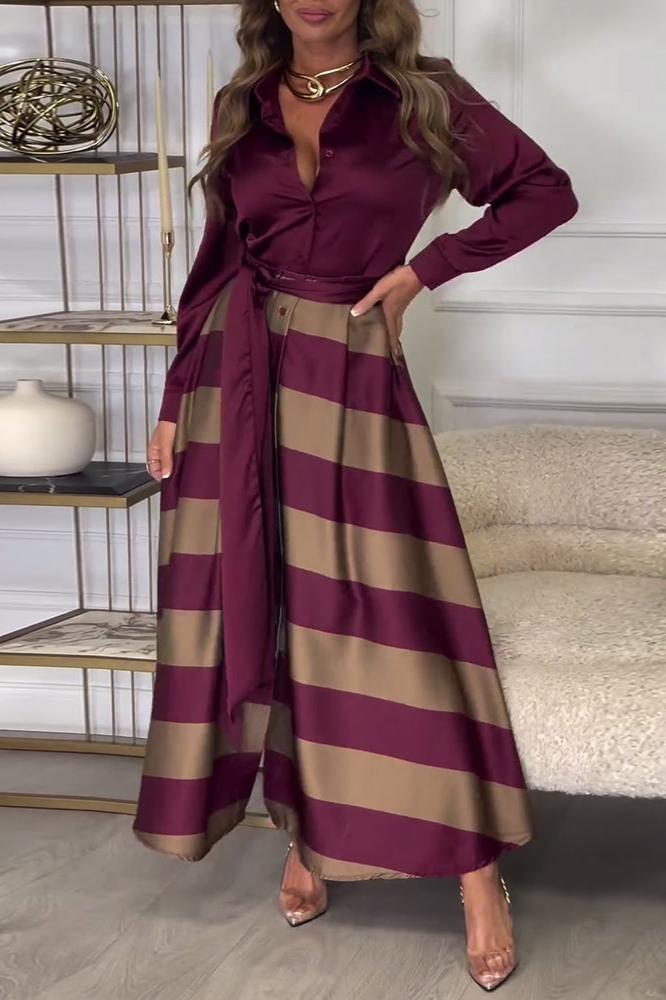 Viena - Abito Lungo Elegante da Donna con Design a Due Pezzi