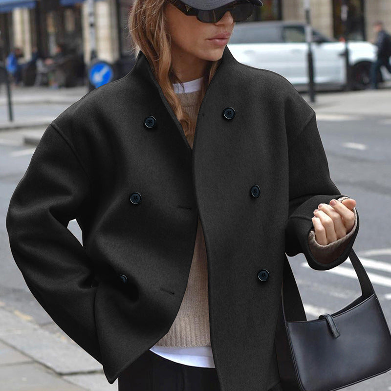 Martina Elegante Doppiopetto Cappotto Invernale per Donna