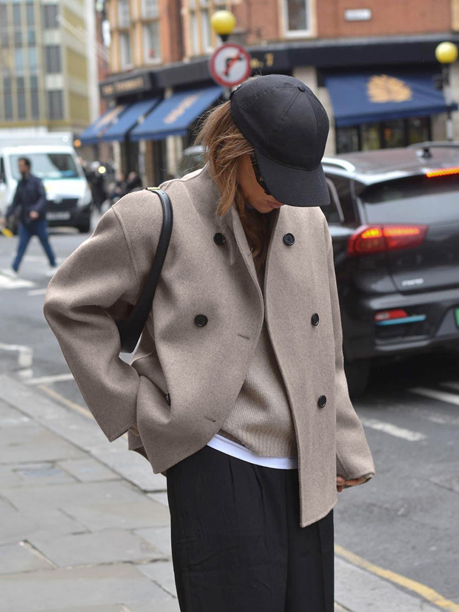 Martina Elegante Doppiopetto Cappotto Invernale per Donna
