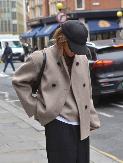 Martina Elegante Doppiopetto Cappotto Invernale per Donna