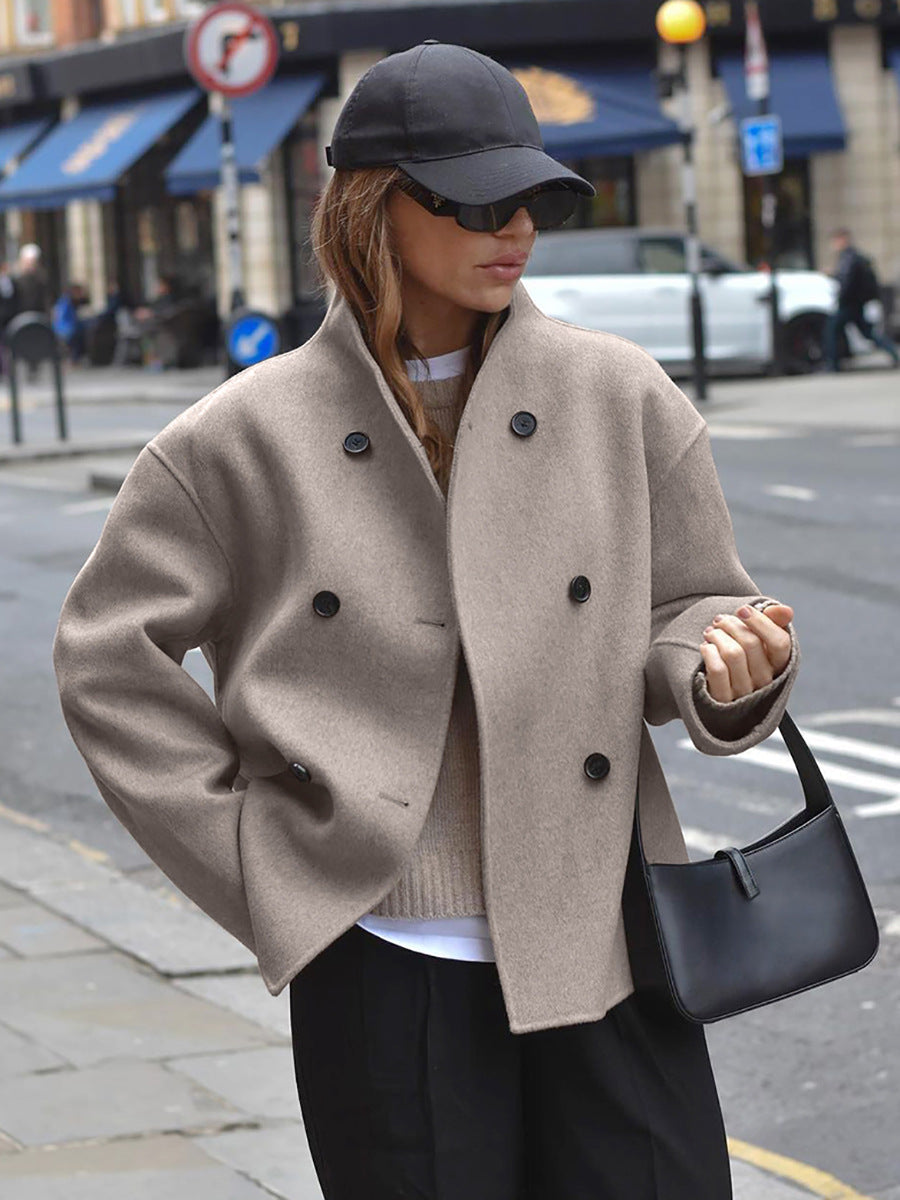 Martina Elegante Doppiopetto Cappotto Invernale per Donna