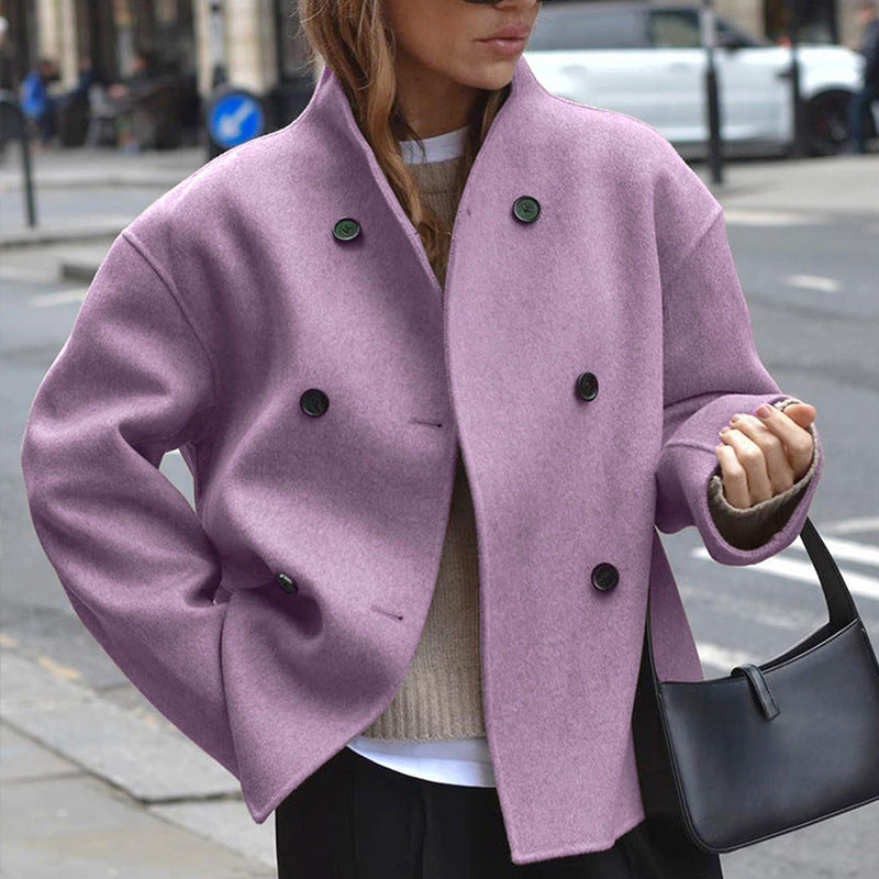 Martina Elegante Doppiopetto Cappotto Invernale per Donna