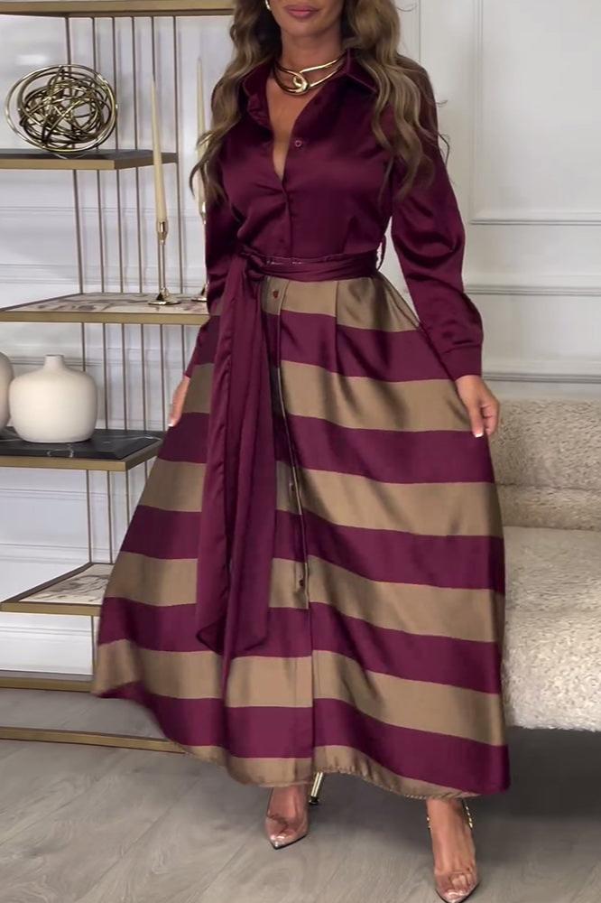 Viena - Abito Lungo Elegante da Donna con Design a Due Pezzi