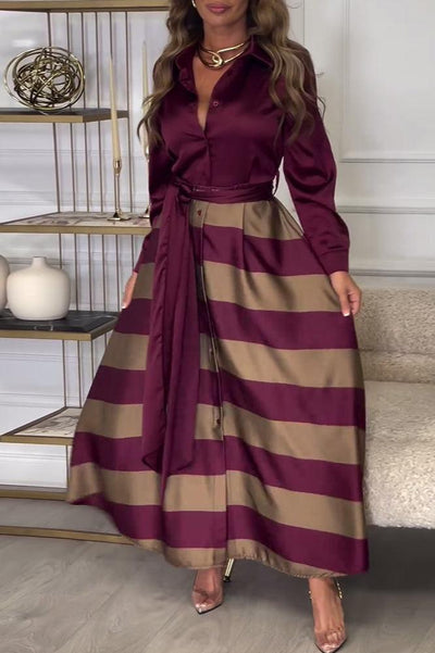 Viena - Abito Lungo Elegante da Donna con Design a Due Pezzi
