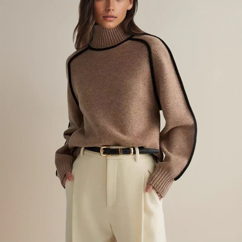 Clara - Elegante Maglione Donna a Dolcevita Classico