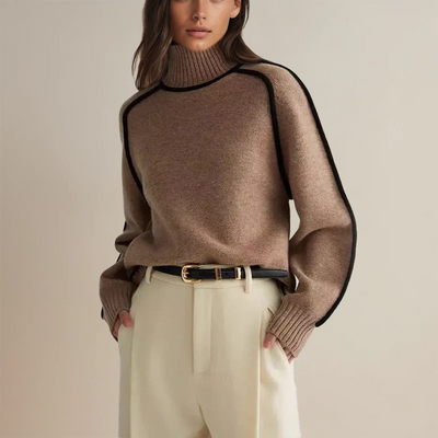 Clara - Elegante Maglione Donna a Dolcevita Classico