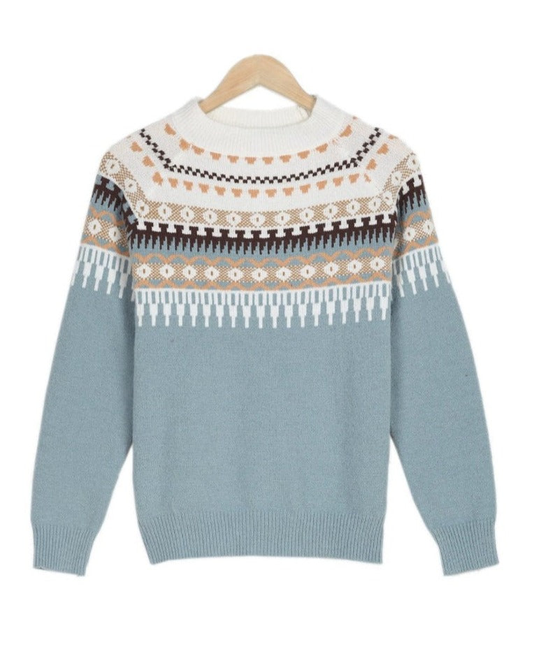 Sabrina – Elegante Maglione Invernale Donna con Motivo Jacquard