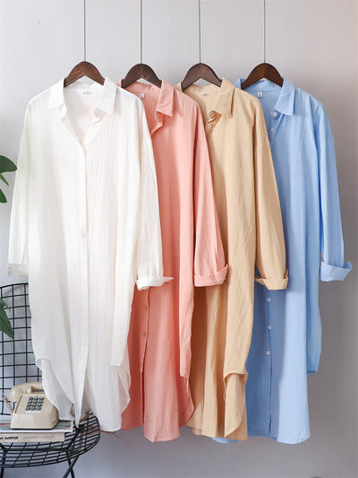 Abito Camicia Midi Ivy in Lino Lungo