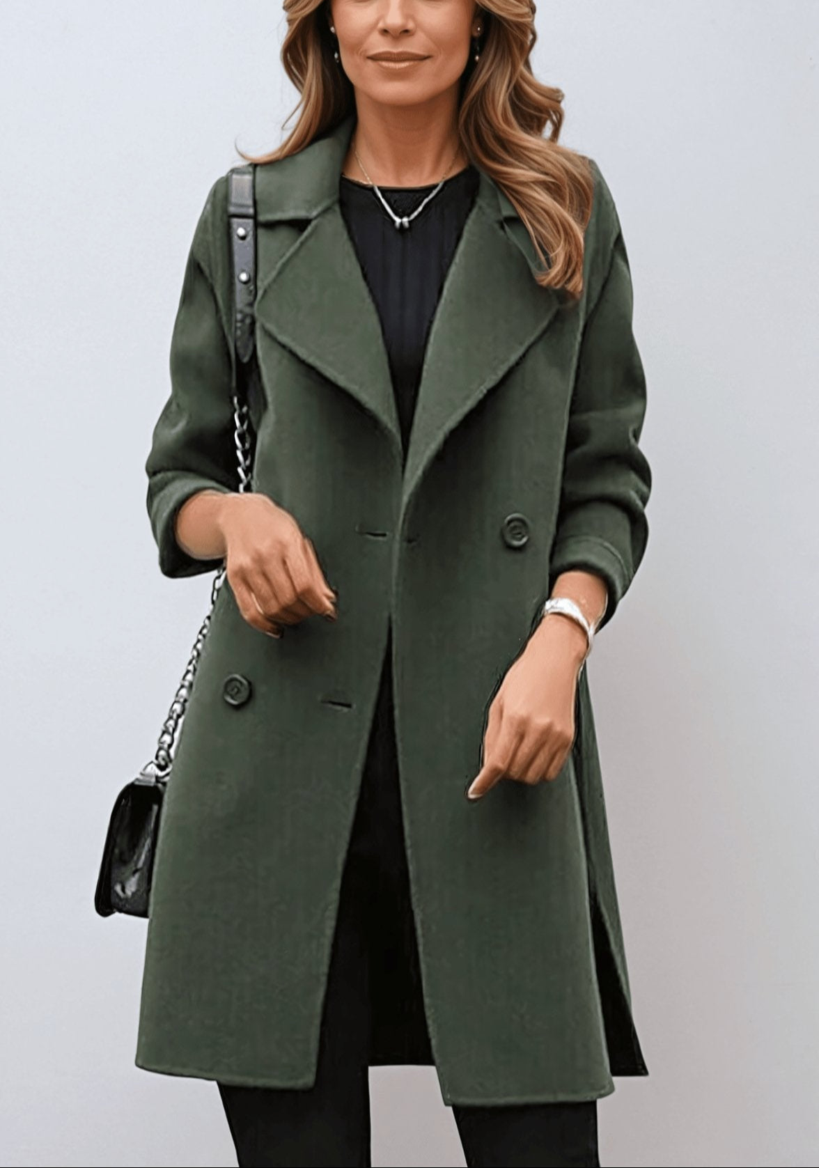 Cappotto Midi Femminile - Eleganza Intramontabile