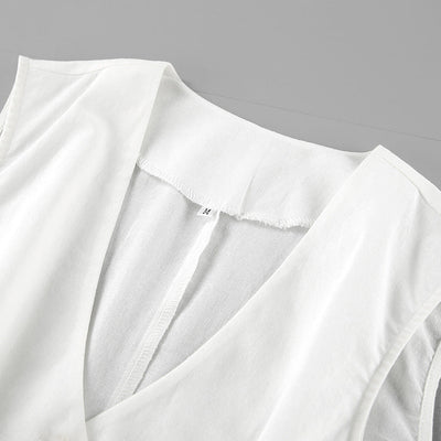 Set Completo: Gilet e Pantaloni Corti in Lino