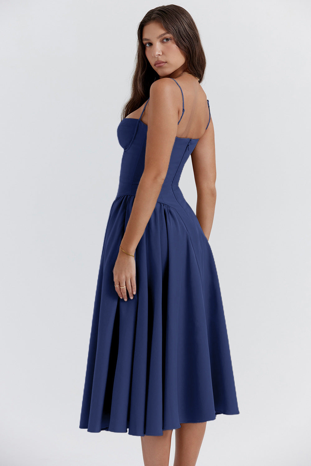 Vestito Midi Bridget con Top e Spalline Sottili