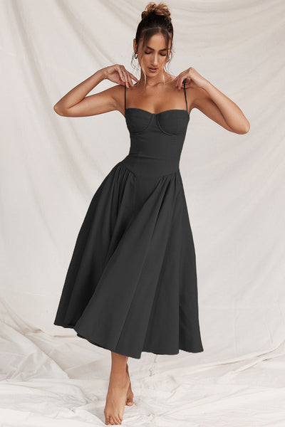 Vestito Midi Bridget con Top e Spalline Sottili
