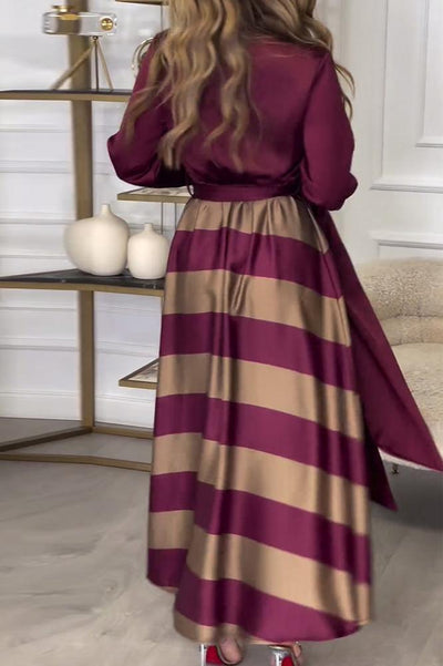 Viena - Abito Lungo Elegante da Donna con Design a Due Pezzi