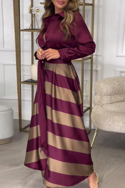 Viena - Abito Lungo Elegante da Donna con Design a Due Pezzi