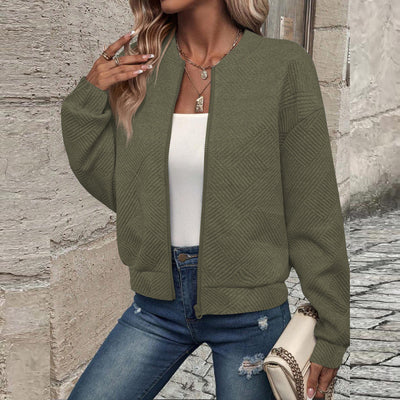Giacca Bomber Leggera da Donna – Tessuto Trapuntato e Fit Confortevole