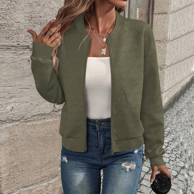 Giacca Bomber Leggera da Donna – Tessuto Trapuntato e Fit Confortevole