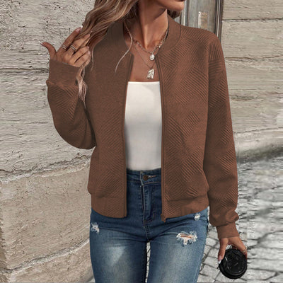 Giacca Bomber Leggera da Donna – Tessuto Trapuntato e Fit Confortevole