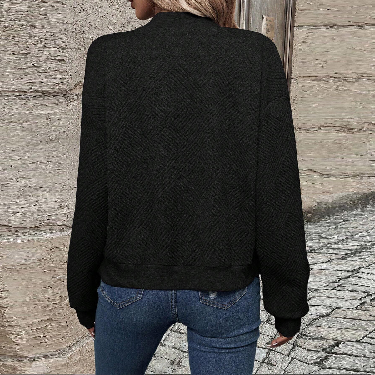 Giacca Bomber Leggera da Donna – Tessuto Trapuntato e Fit Confortevole
