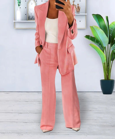 Completo Donna Elegante Bianco – Blazer e Pantaloni per Stile e Comfort