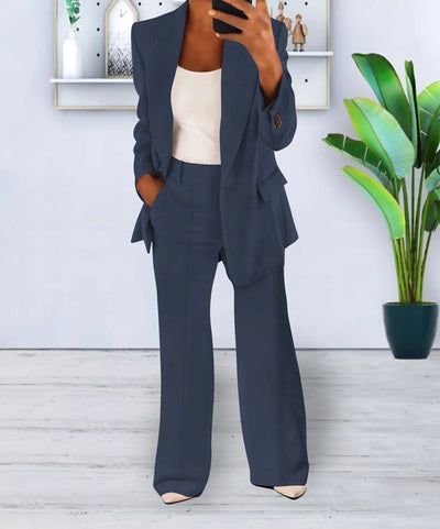 Completo Donna Elegante Bianco – Blazer e Pantaloni per Stile e Comfort