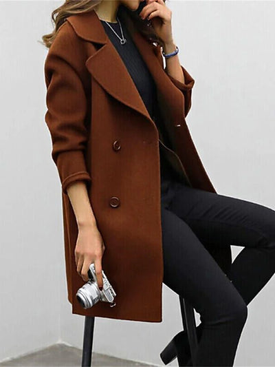 Cappotto Midi Femminile - Eleganza Intramontabile